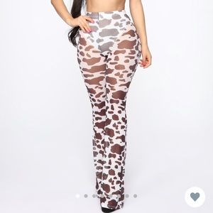 Summertime Sheer Cow Print 2 Piece